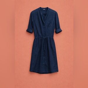 James Perse Linen Shirt Dress w/Tie ~ Size 2